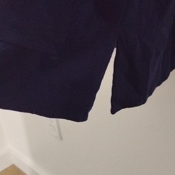 J. Crew Dark Blue Sleeveless Casual Preppy Classic Midi Dress With Pockets - Picture 8 of 14